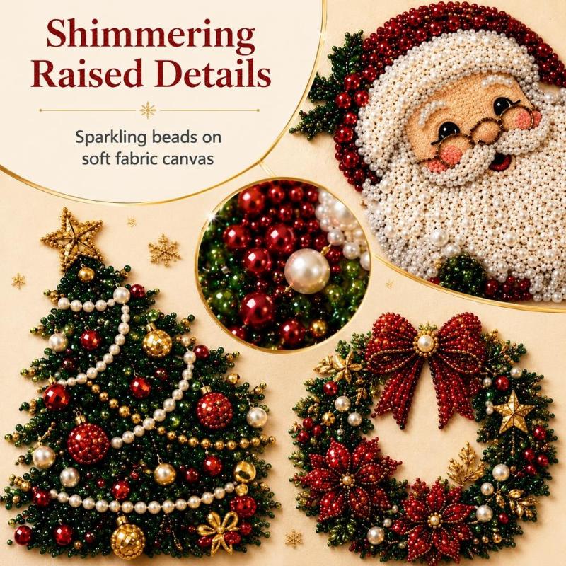 Embroidery Xmas Kits - قطعة واحدة من طقم فن الخرز
