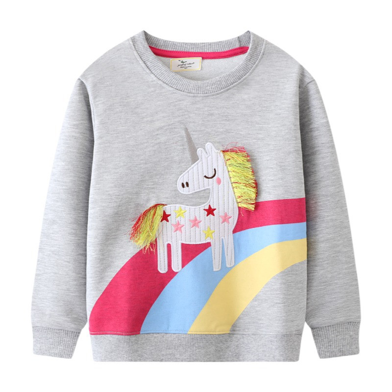 Embroidery Unicorn - قمصان رياضية جديدة للفتيات من Jumping