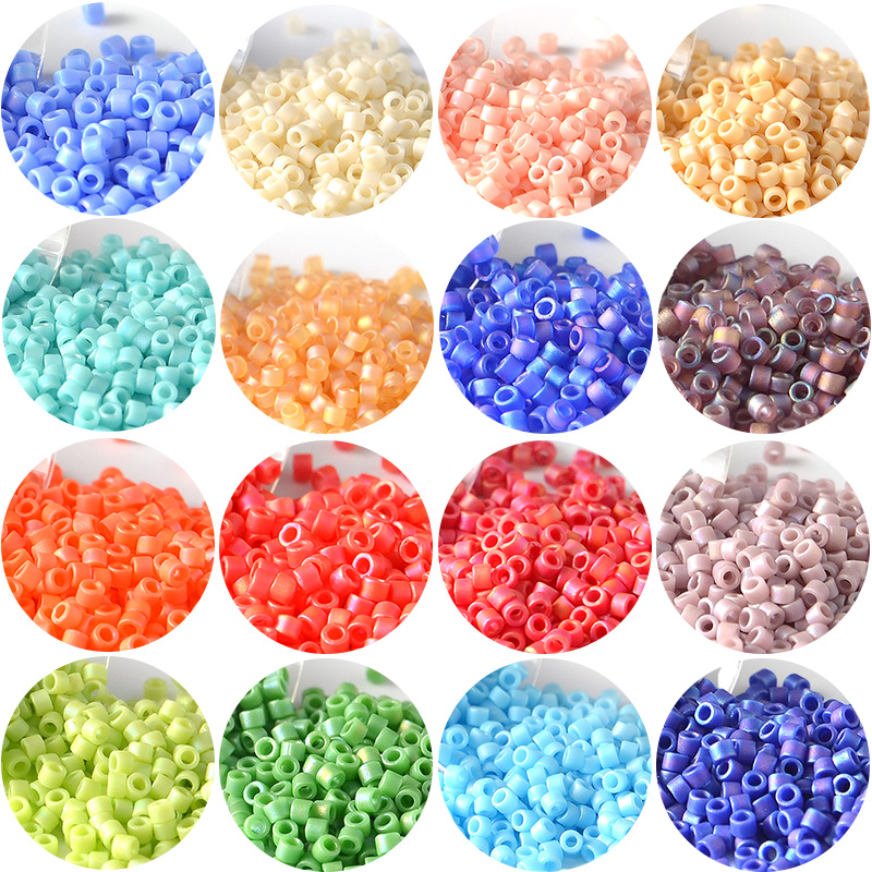 Embroidery Glass Beads - 10 جرام/الأنابيب 1.6 مللي متر ميوكي