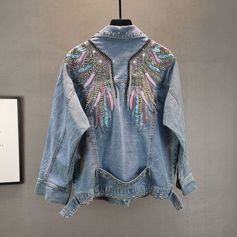 Embroidery On Jeans - جاكيت دنيم نسائي جديد لخريف 2026