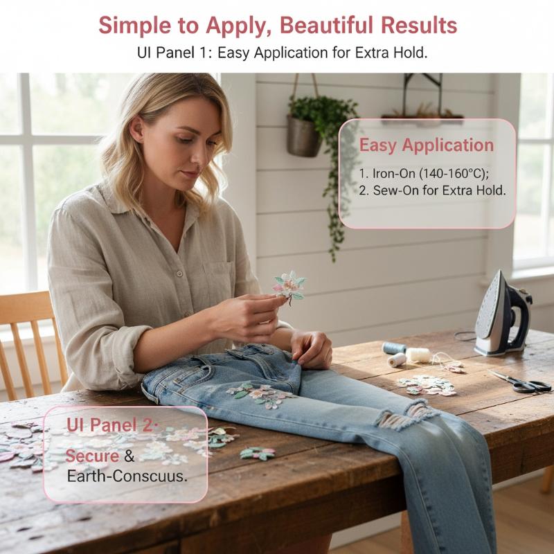 Embroidery On Jeans - قطعة واحدة من رقعة التطريز على