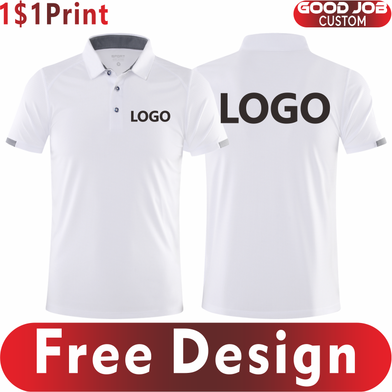 Embroidery Design Logo - قميص بولو رياضي سريع الجفاف ،