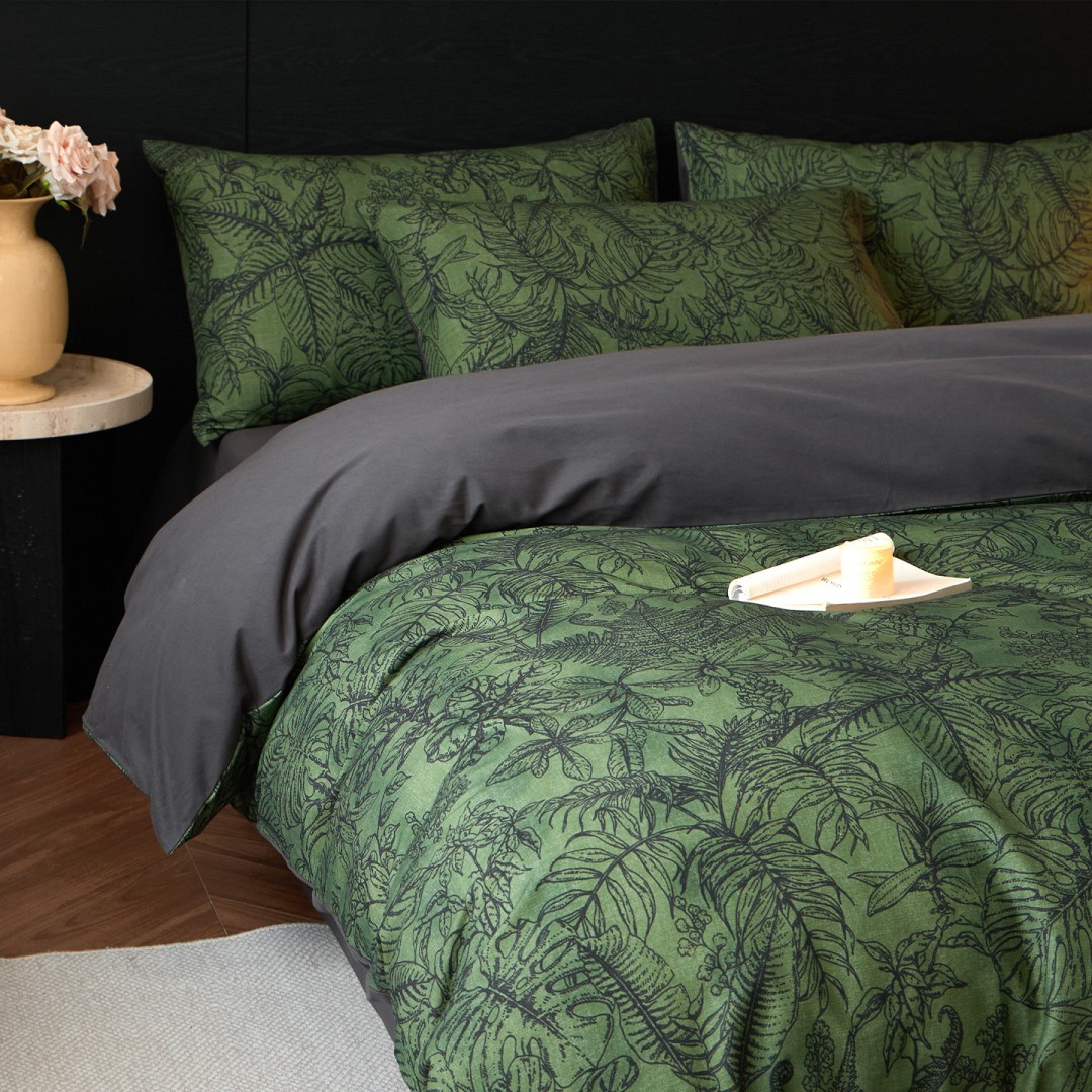 Embroidery Quilt Cover - طقم أغطية سرير فرنسي الطراز من