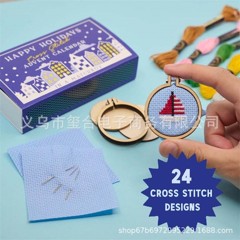 Embroidery Xmas Kits - لتقوم بها بنفسك عيد الميلاد عبر
