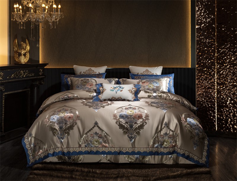 Embroidery Quilt Cover - أنيقة الأوروبية الدمشقي تصميم الفراش مجموعة