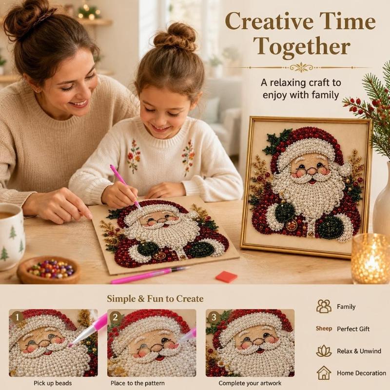 قطعة واحدة من طقم فن الخرز ثلا - مراجعة Embroidery Xmas Kits وسعره