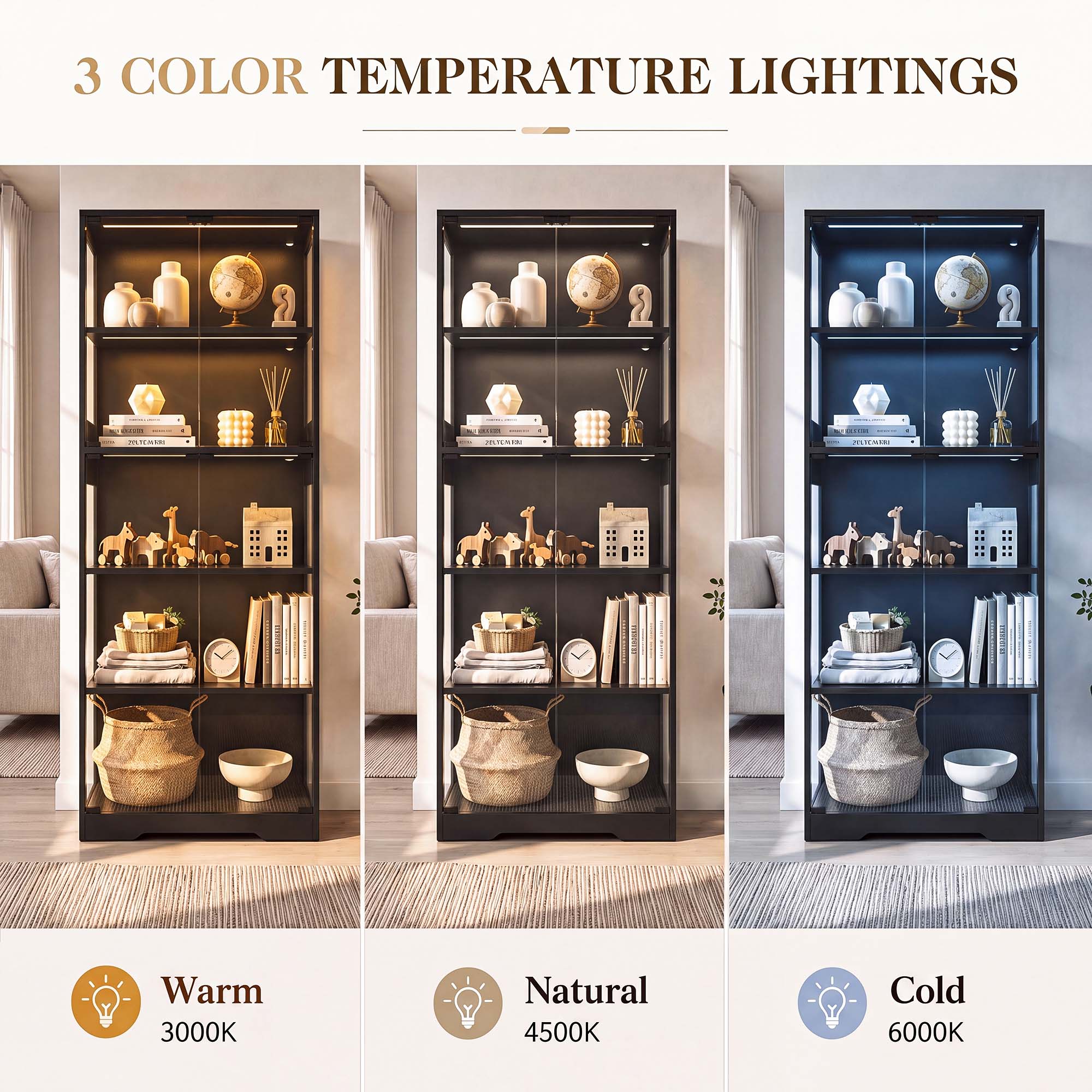 خزانة عرض TCGBKAF ذات 5 طبقات  - مراجعة Frame Display Wood وسعره