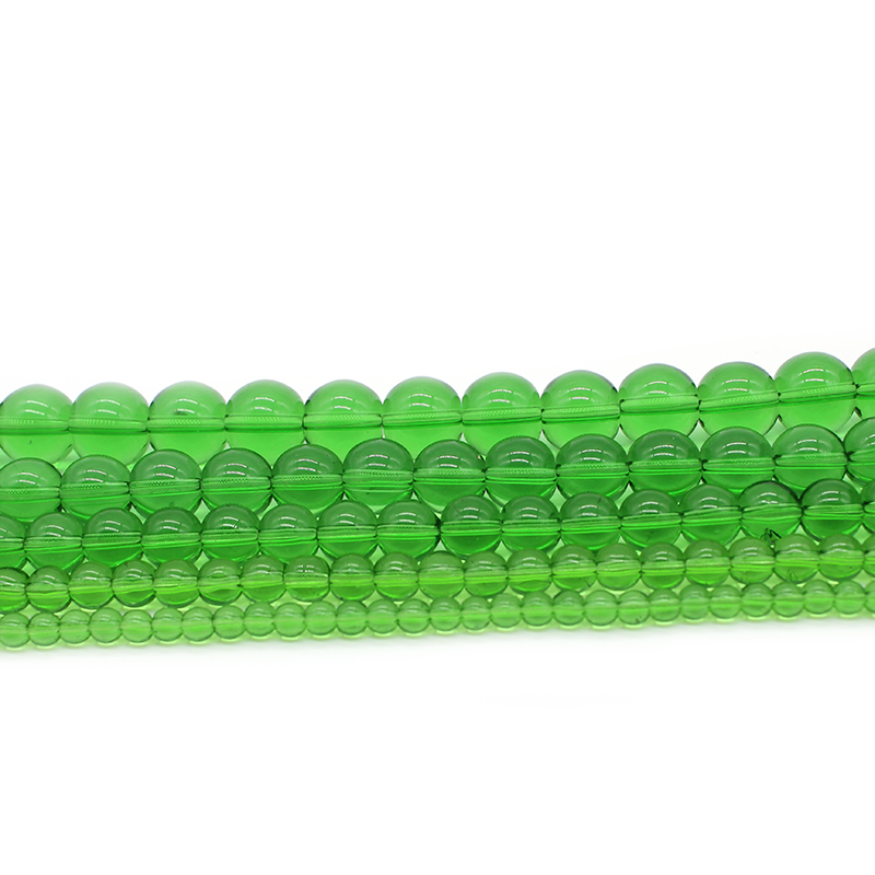 خرز من الحجر الطبيعي الأخضر ال - مراجعة Embroidery Glass Beads وسعره