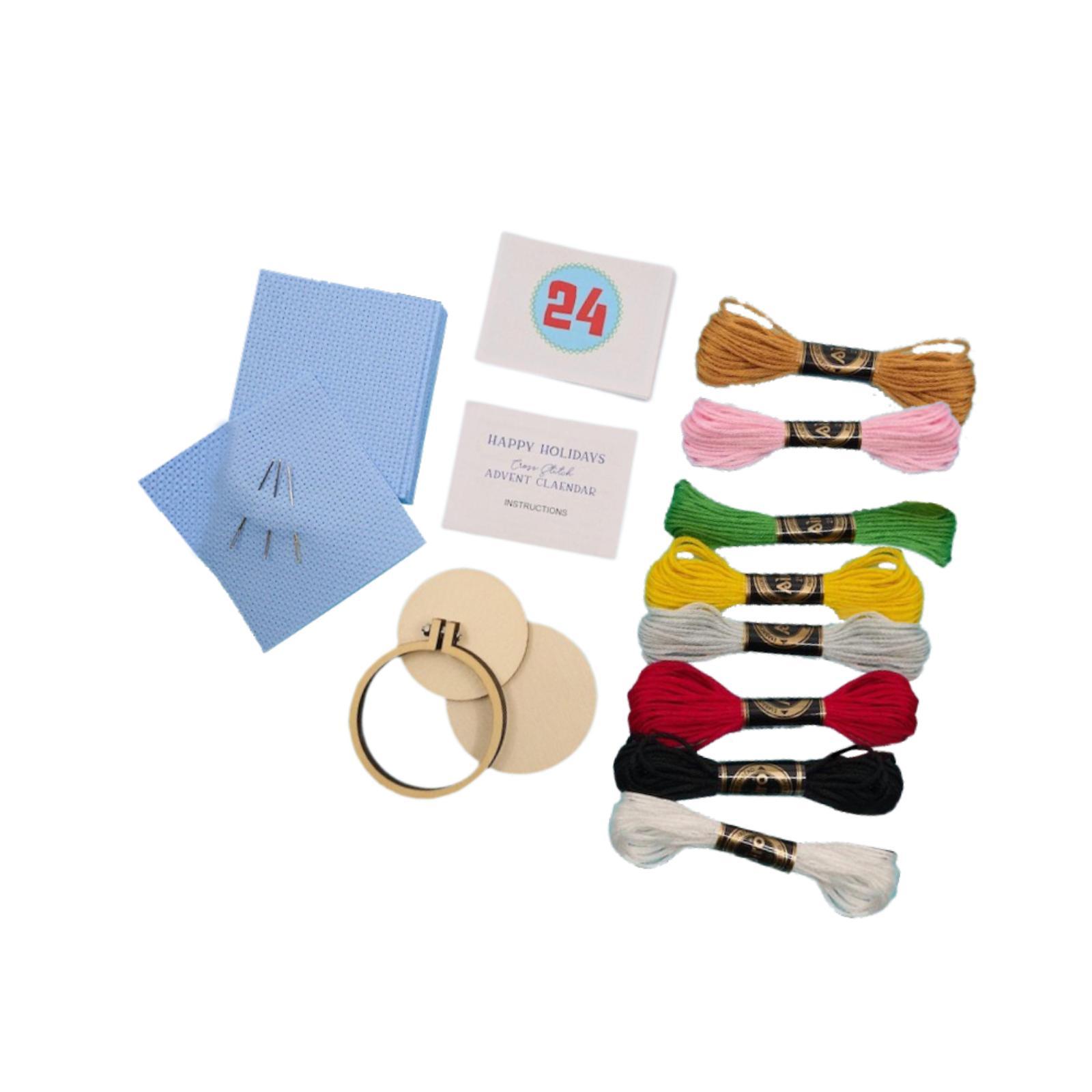 تقويم قدوم عيد الميلاد، مجموعة - مراجعة Embroidery Xmas Kits وسعره