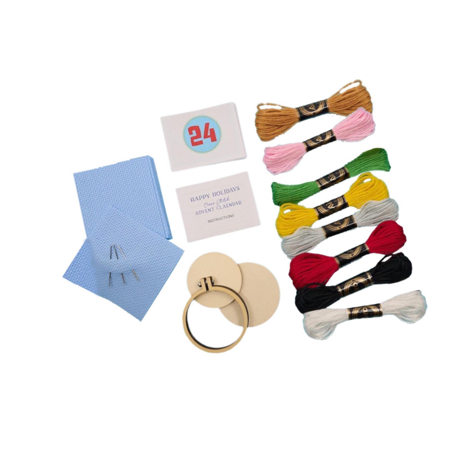 تقويم قدوم عيد الميلاد، مجموعة - مراجعة Embroidery Xmas Kits وسعره