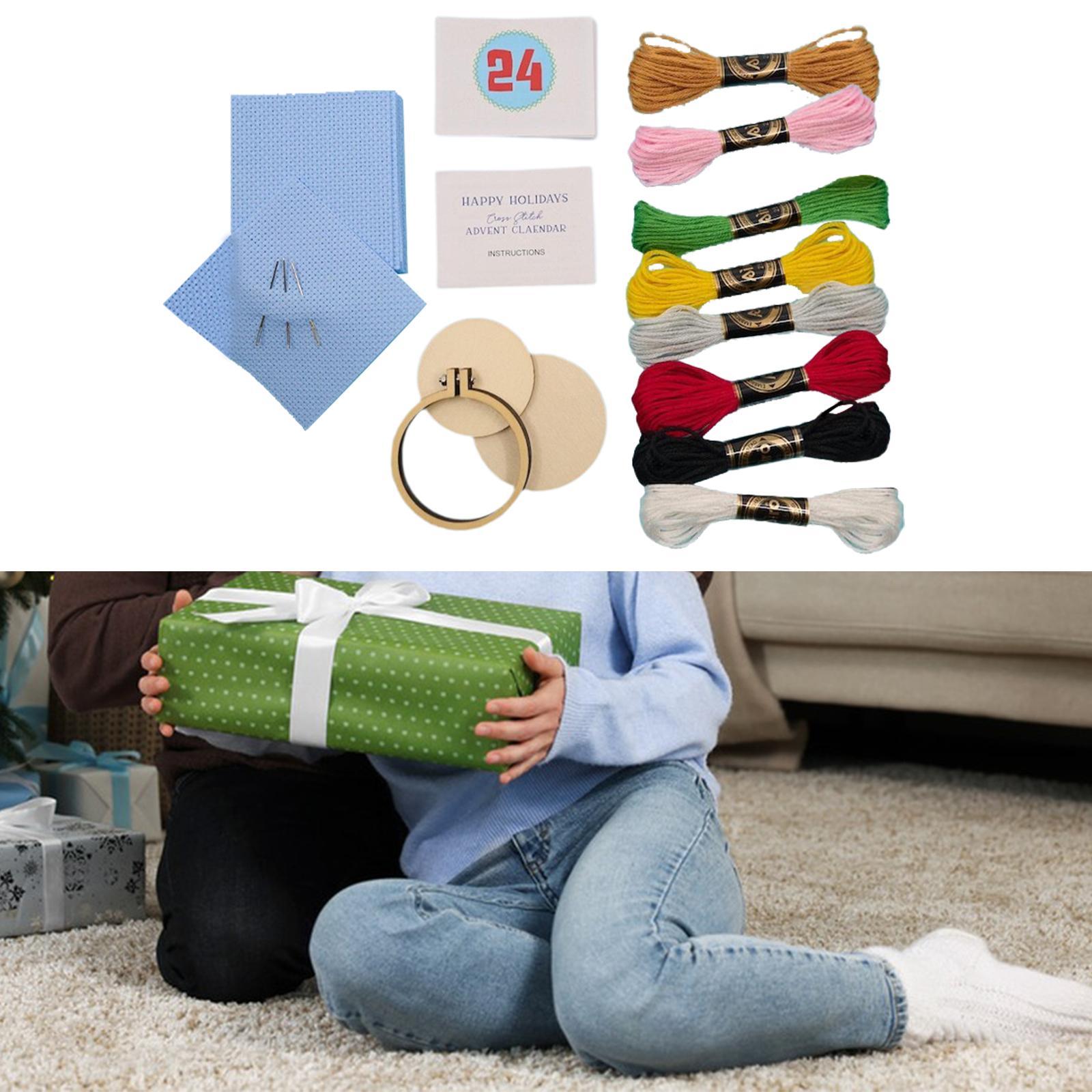تقويم قدوم عيد الميلاد، مجموعة - مراجعة Embroidery Xmas Kits وسعره