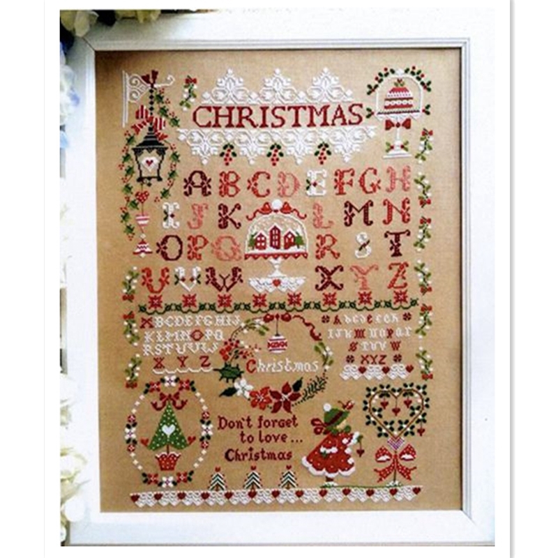 عيد الميلاد فتاة عبر الابره عد - مراجعة Embroidery Xmas Kits وسعره