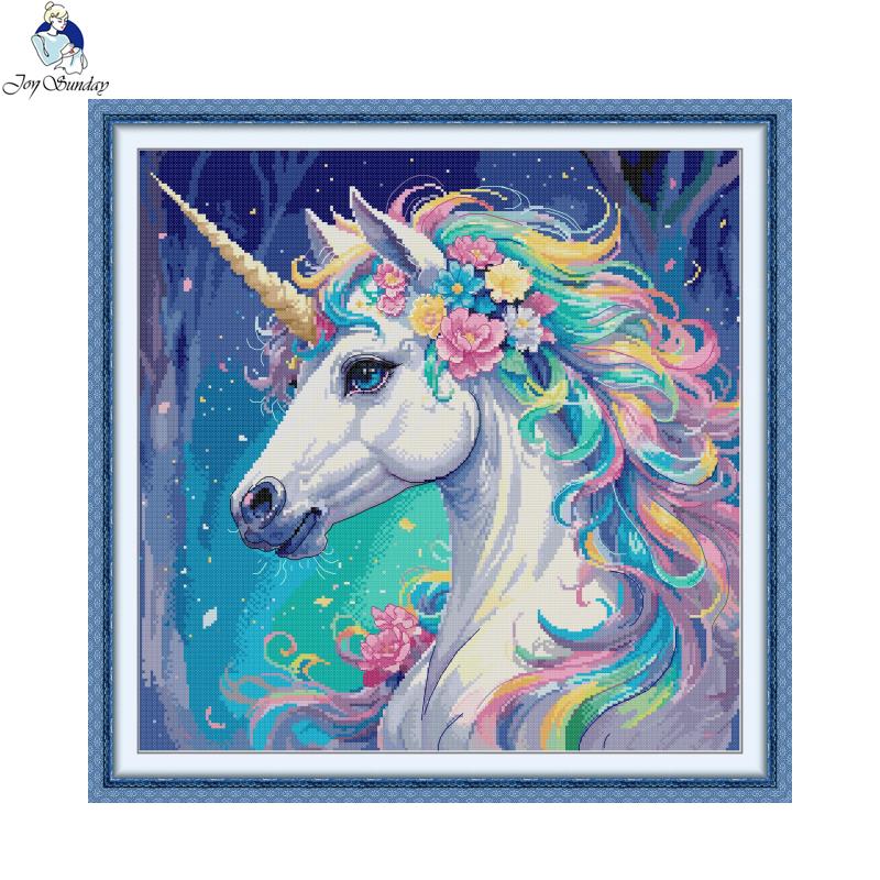 الفرح الأحد الحيوان نمط عبر ال - مراجعة Embroidery Unicorn وسعره