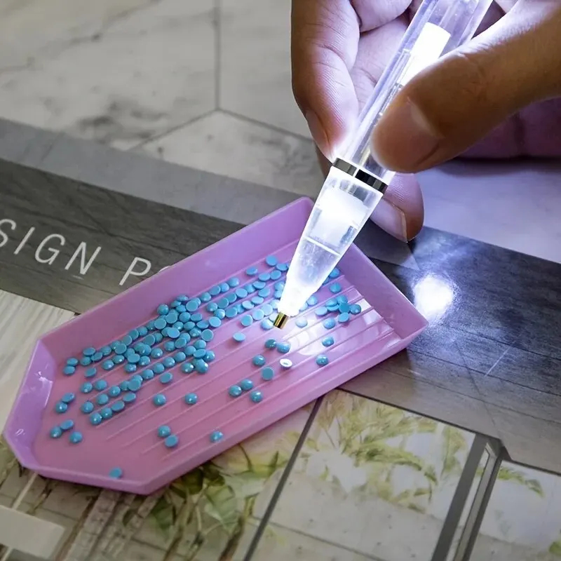 قلم رسم بالألماس مع إضاءة LED، - مراجعة Embroidery Painting وسعره