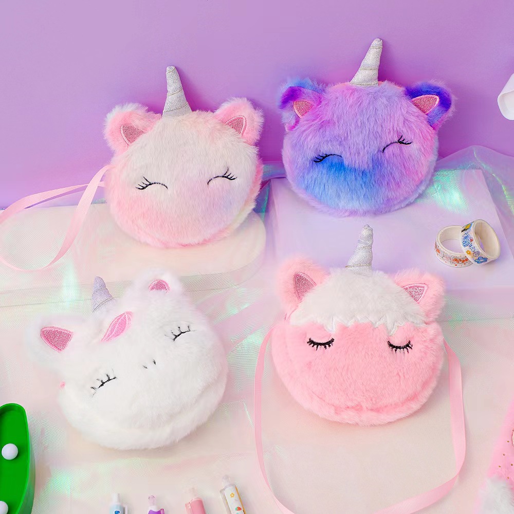 حقيبة كتف للأطفال من القطيفة ب - مراجعة Embroidery Unicorn وسعره