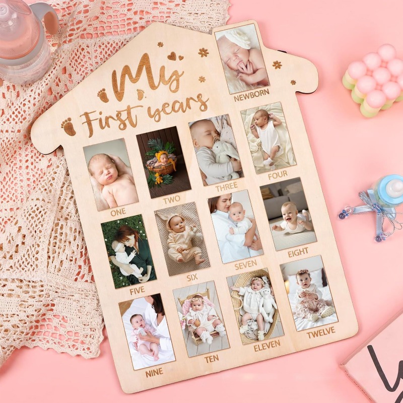 إطار صورة تذكاري خشبي للأطفال، - مراجعة Frame Display Wood وسعره