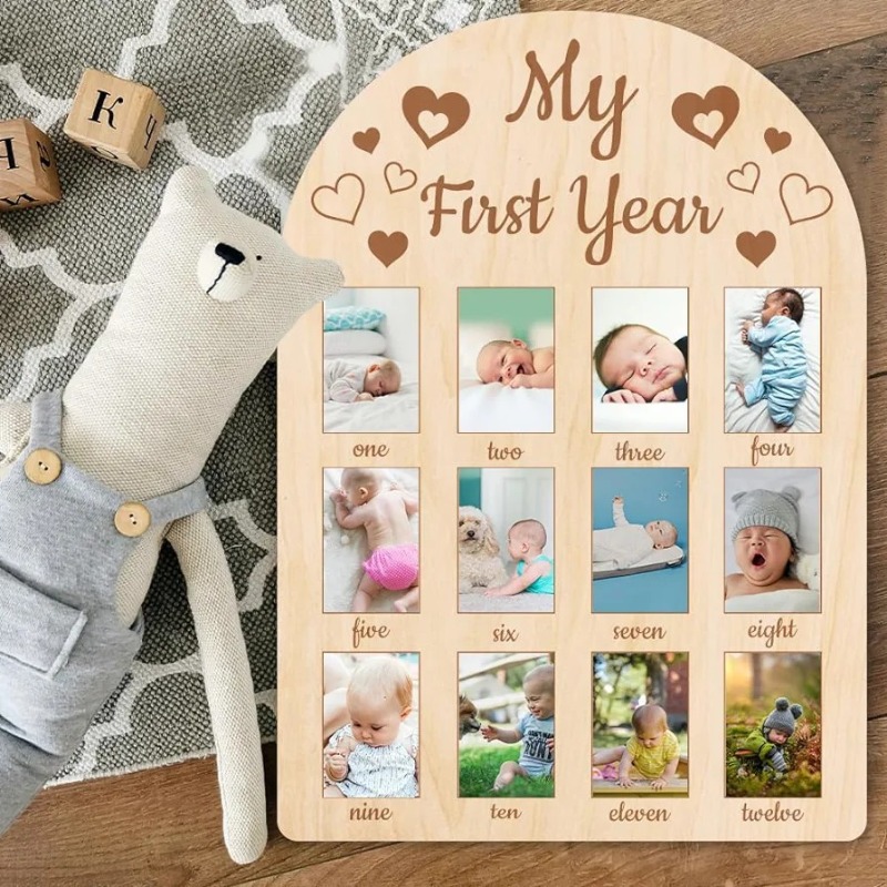 إطار صورة تذكاري خشبي للأطفال، - مراجعة Frame Display Wood وسعره