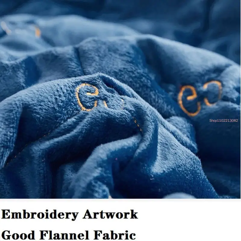 غطاء مرتبة مطرز سميك ناعم مخمل - مراجعة Embroidery Quilt Cover وسعره