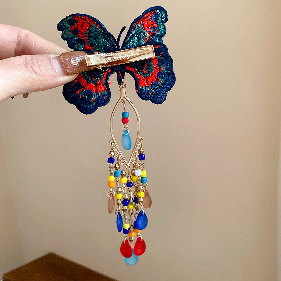 مشابك شعر نسائية جديدة على الط - مراجعة Embroidery Glass Beads وسعره