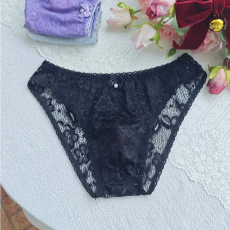 سراويل داخلية رجالية شفافة ومث - مراجعة Embroidery Lace وسعره