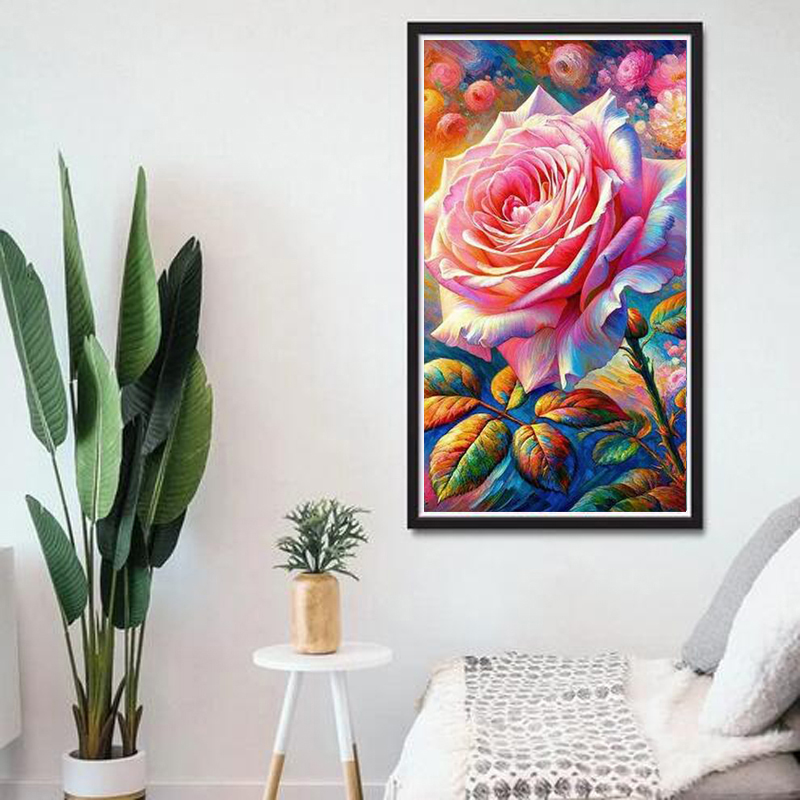 لوحة فسيفساء كبيرة الحجم من ال - مراجعة Embroidery Rose وسعره