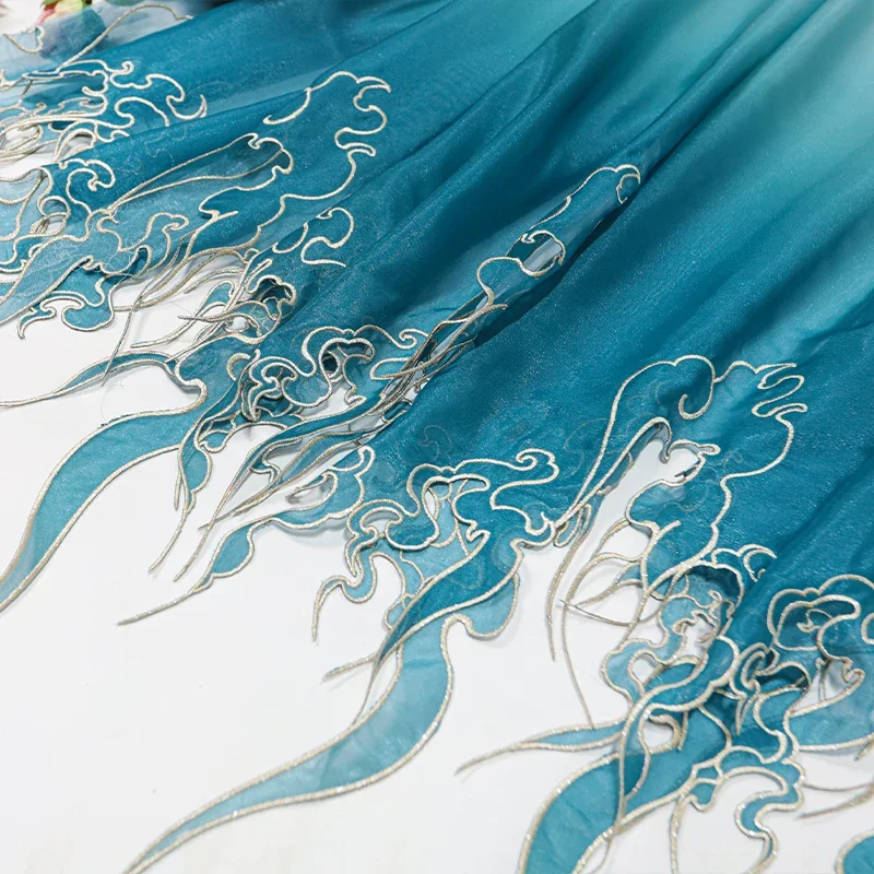 قماش تدرج اللون بتطريز على الط - مراجعة Embroidery Style وسعره