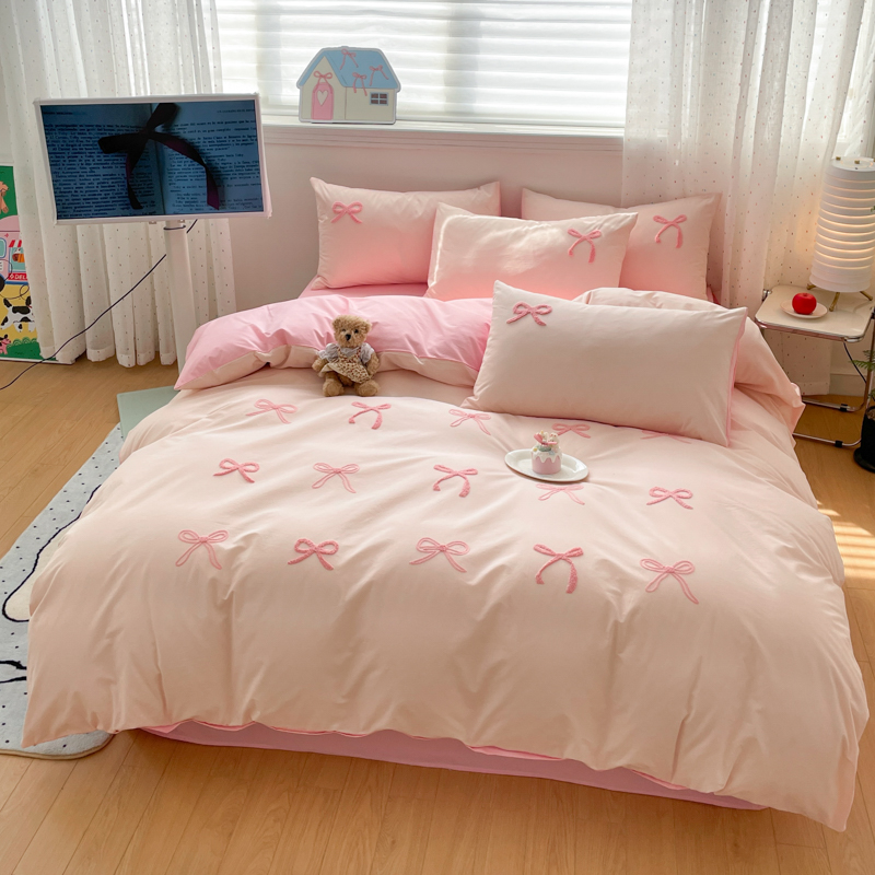طقم ملاءات مكون من 3 قطع، طقم  - مراجعة Embroidery Quilt Cover وسعره