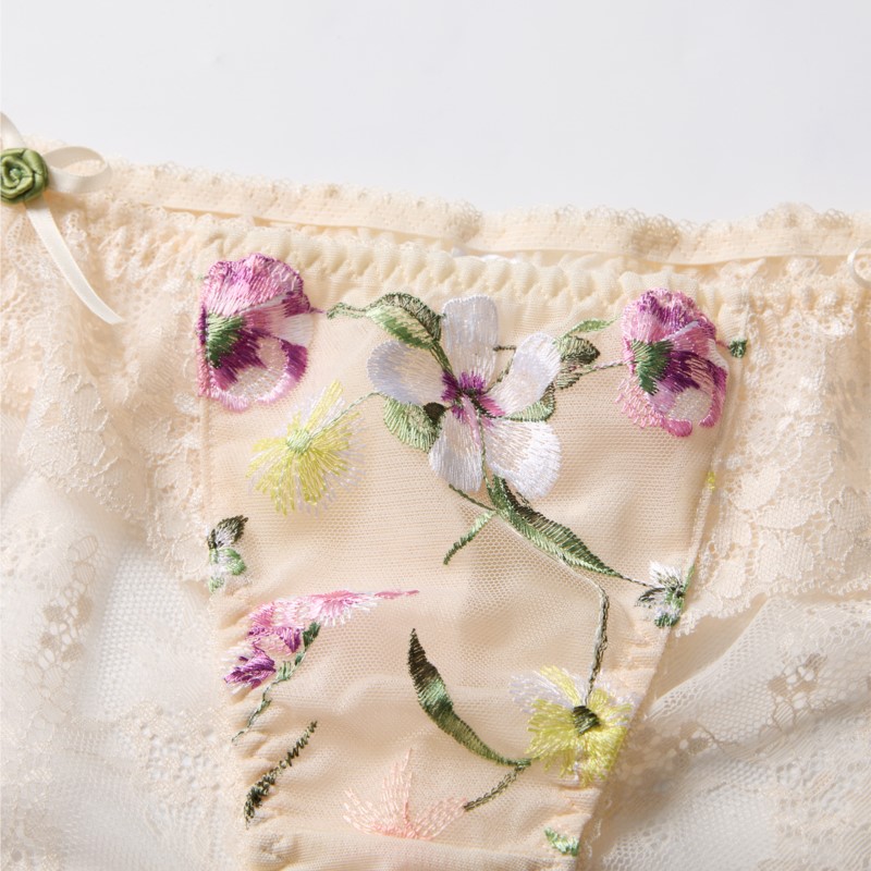 ملابس داخلية نسائية مثيرة من ا - مراجعة Embroidery Lace وسعره