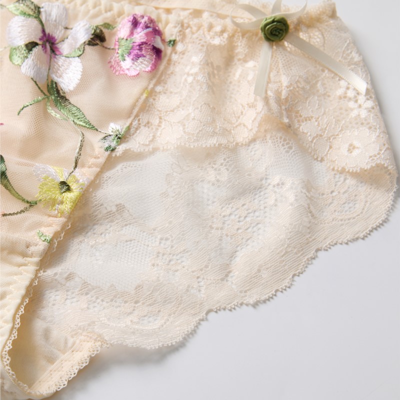 ملابس داخلية نسائية مثيرة من ا - مراجعة Embroidery Lace وسعره