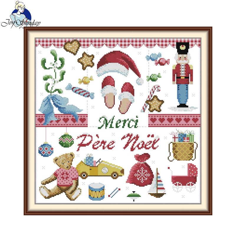 طقم تطريز كروس ستتش بتصميم شكر - مراجعة Embroidery Xmas Kits وسعره