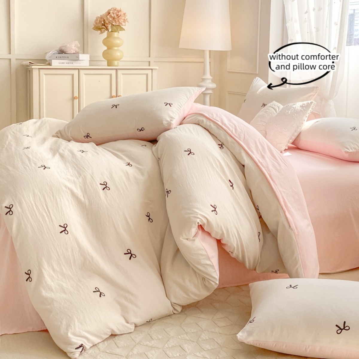 طقم ملاءات مكون من 3 قطع، طقم  - مراجعة Embroidery Quilt Cover وسعره