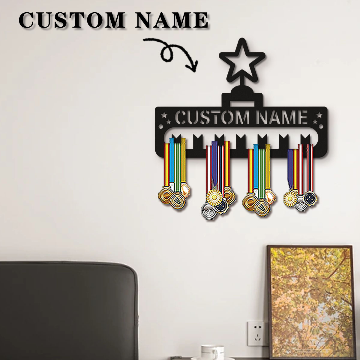 حامل ميداليات رياضية خشبي بتصم - مراجعة Frame Display Wood وسعره