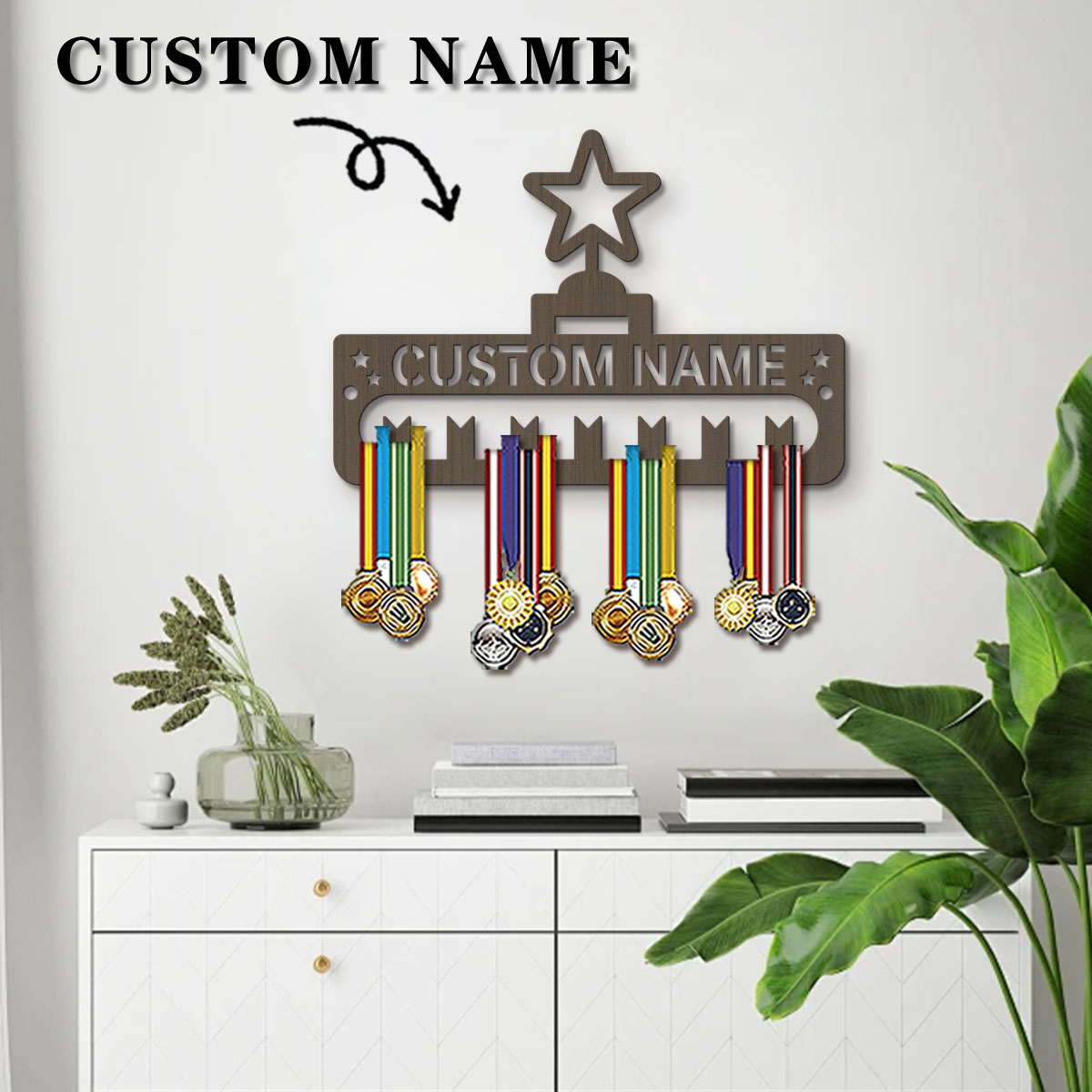 حامل ميداليات رياضية خشبي بتصم - مراجعة Frame Display Wood وسعره