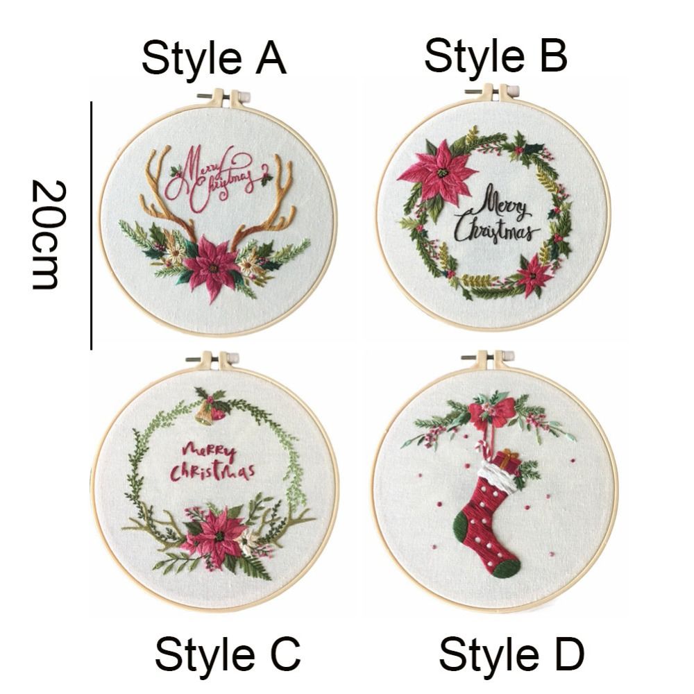 هدايا عيد الميلاد DIY عيد المي - مراجعة Embroidery Xmas Kits وسعره
