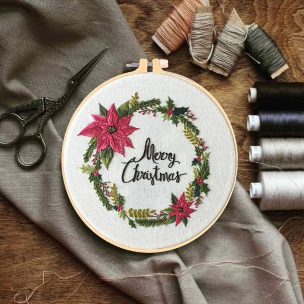 هدايا عيد الميلاد DIY عيد المي - مراجعة Embroidery Xmas Kits وسعره