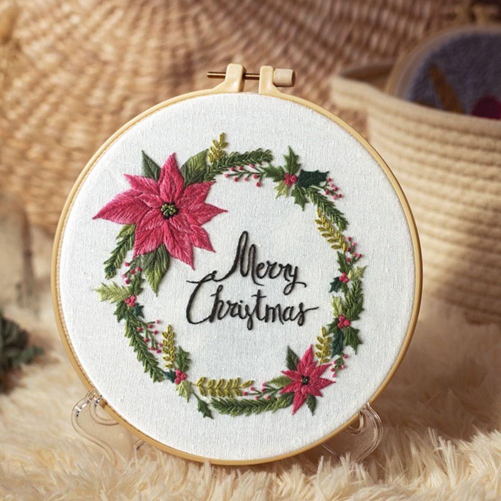 هدايا عيد الميلاد DIY عيد المي - مراجعة Embroidery Xmas Kits وسعره