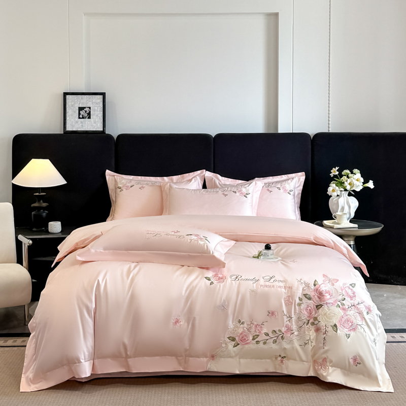 طقم أغطية سرير فاخر 100% قطن م - مراجعة Embroidery Quilt Cover وسعره