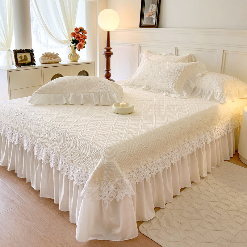 طقم مفرش تبريد فاخر مطرز فرنسي - مراجعة Embroidery Quilt Cover وسعره