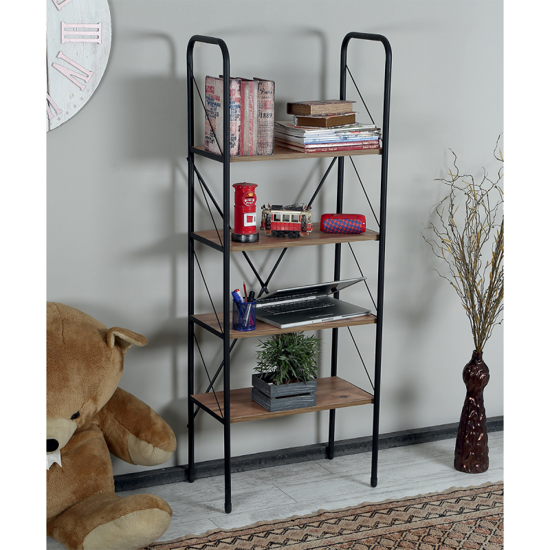 رف كتب خشبي بإطار معدني صناعي  - مراجعة Frame Display Wood وسعره