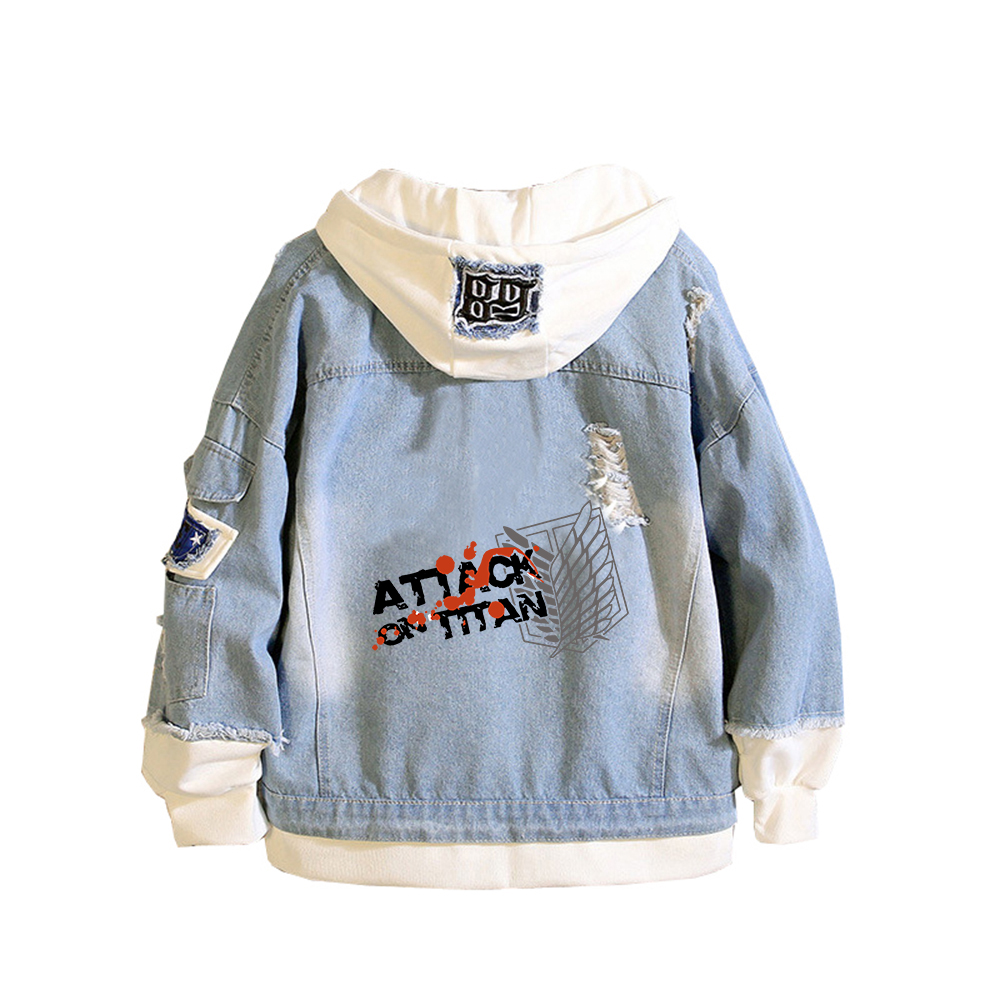 سترات جينز مطبوعة من Attack on - مراجعة Embroidery On Jeans وسعره