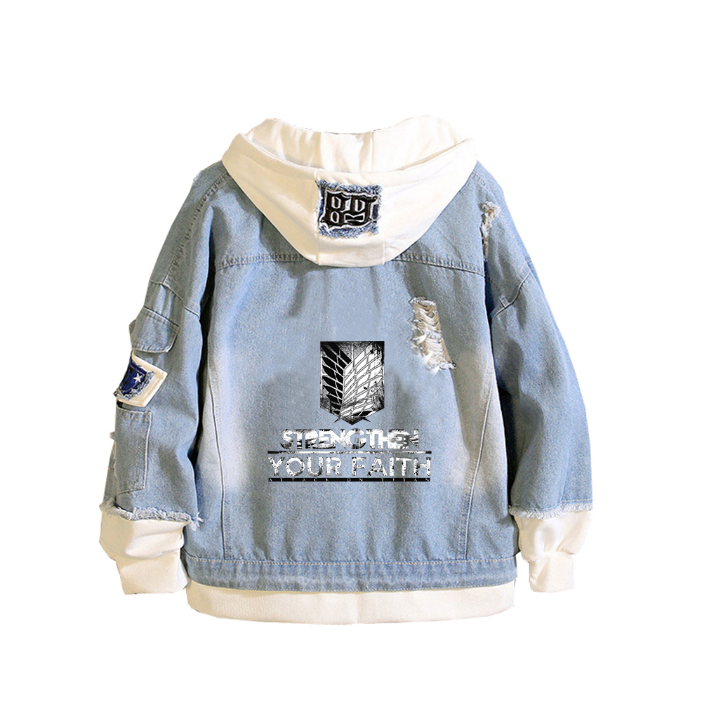 سترات جينز مطبوعة من Attack on - مراجعة Embroidery On Jeans وسعره