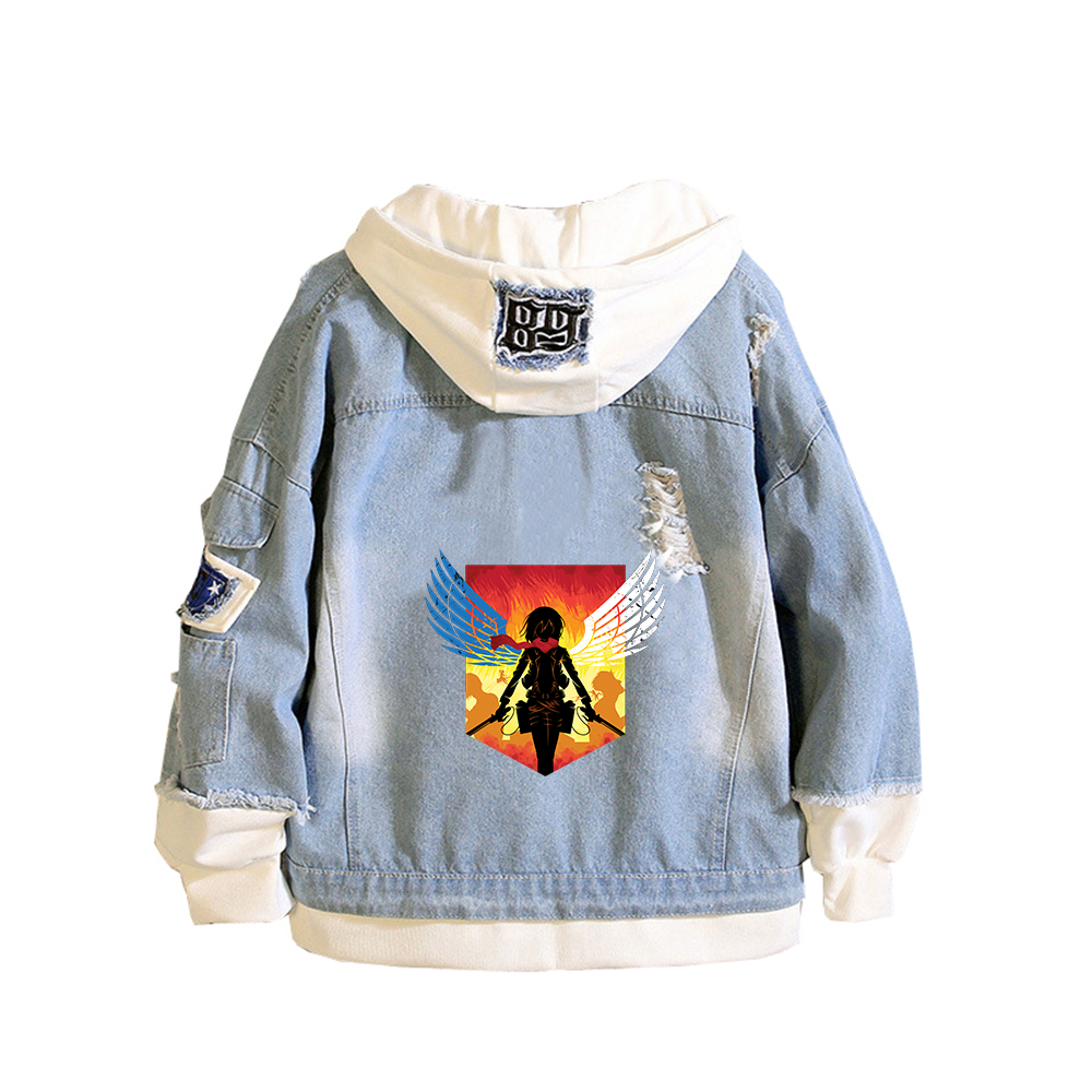 سترات جينز مطبوعة من Attack on - مراجعة Embroidery On Jeans وسعره