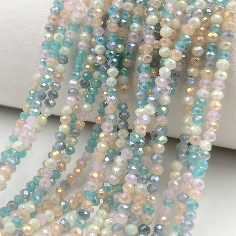 2 مللي متر مختلط اللون الأوجه  - مراجعة Embroidery Glass Beads وسعره