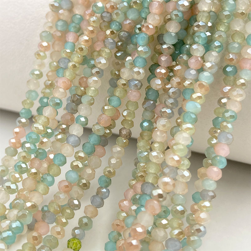 2 مللي متر مختلط اللون الأوجه  - مراجعة Embroidery Glass Beads وسعره
