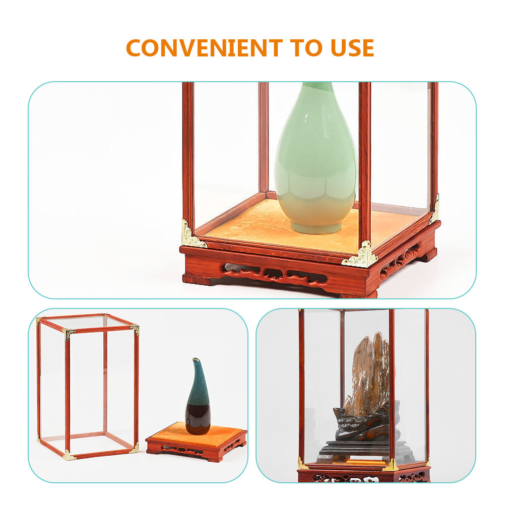 صندوق عرض زجاجي لحماية تماثيل  - مراجعة Frame Display Wood وسعره