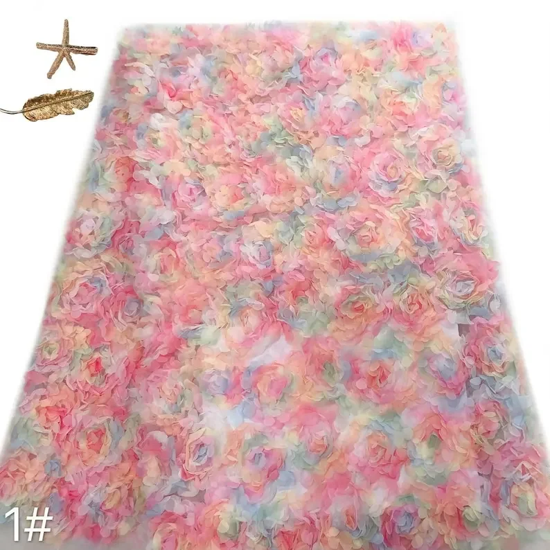 ثلاثية الأبعاد الشيفون زهرة ال - مراجعة Embroidery Rose وسعره