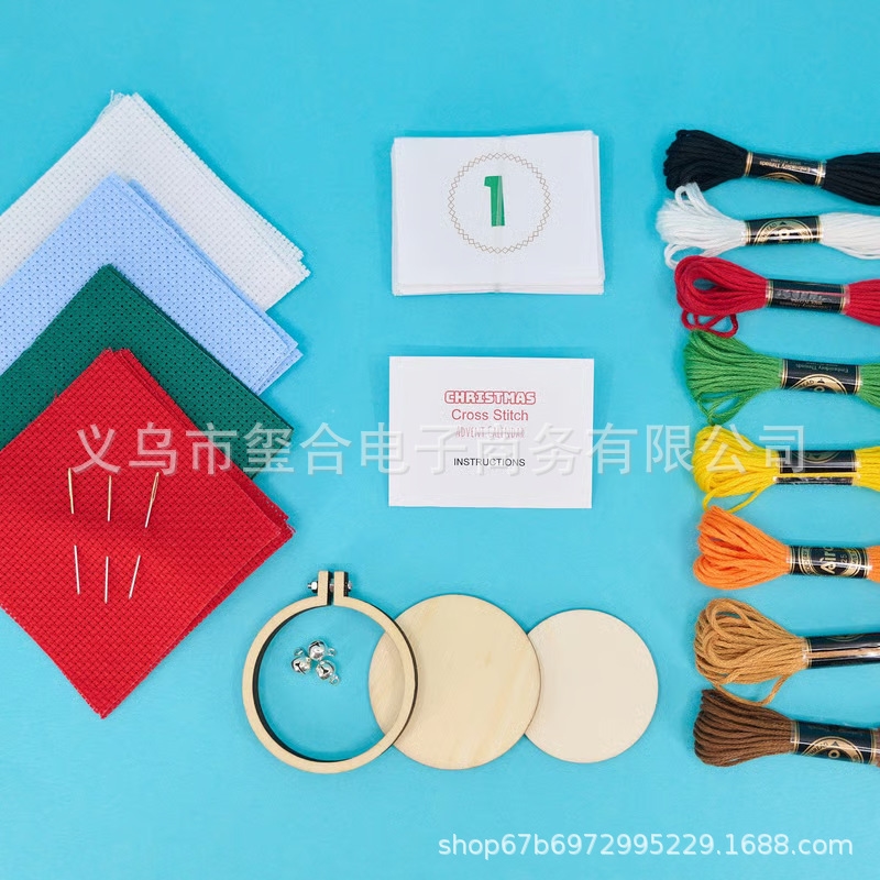 لتقوم بها بنفسك عيد الميلاد عب - مراجعة Embroidery Xmas Kits وسعره